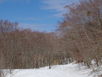 大山2の沢スキーツーリング